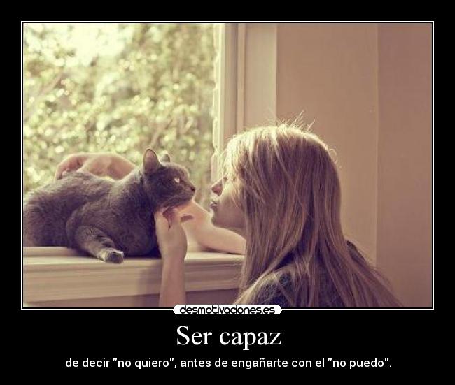 Ser capaz -