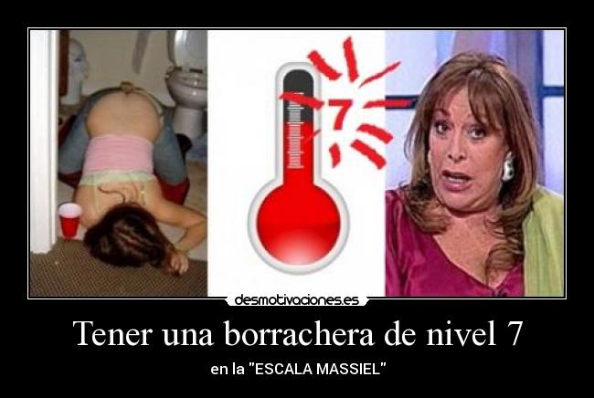 carteles borrachera borracho alcohol massiel grado siete desmotivaciones