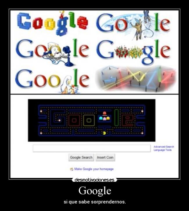 Google - si que sabe sorprendernos.