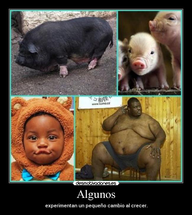 Algunos - experimentan un pequeño cambio al crecer.