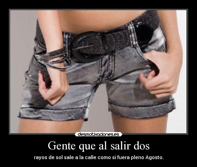 Gente que al salir dos -