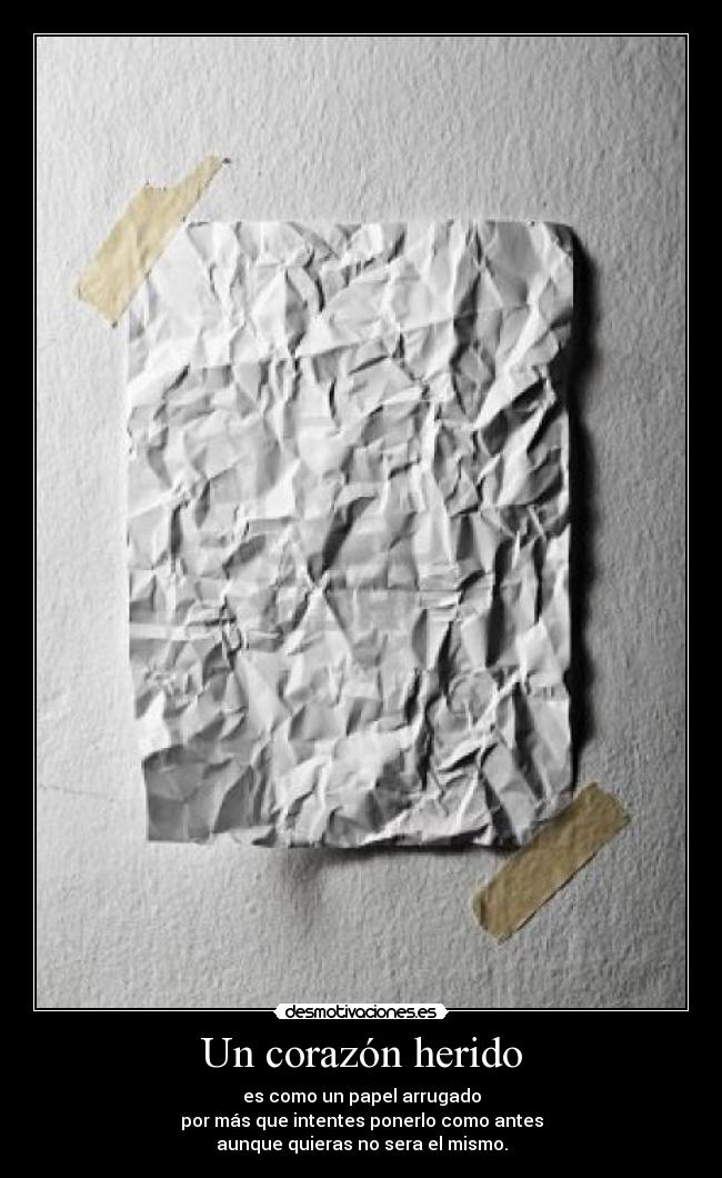 Un corazón herido -