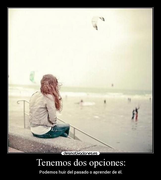 Tenemos dos opciones: - Podemos huir del pasado o aprender de él.
