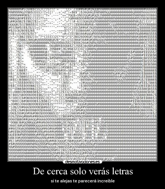 carteles ascii todo arte imagen echa por ascii desmotivaciones