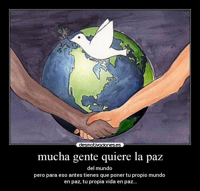 carteles paz desmotivaciones