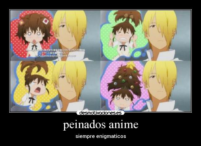 peinados anime -