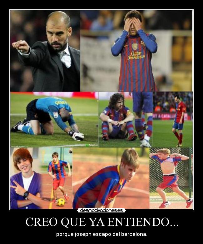 CREO QUE YA ENTIENDO... - porque joseph escapo del barcelona.