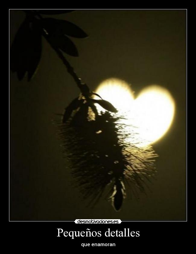 Pequeños detalles - que enamoran
