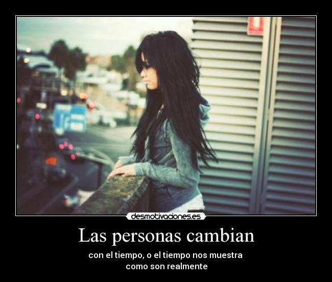 Las personas cambian - 