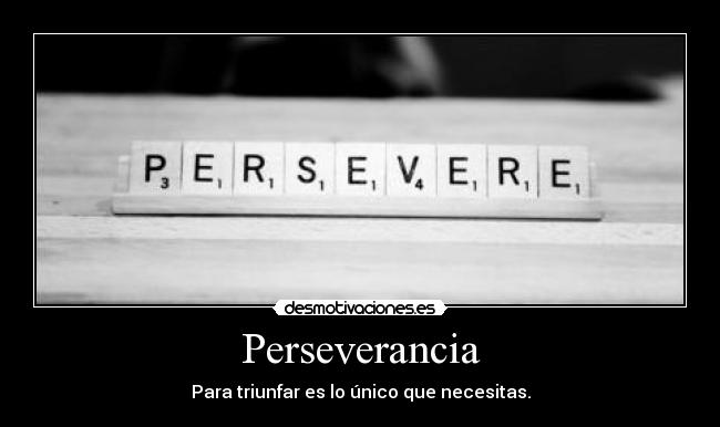 Perseverancia -