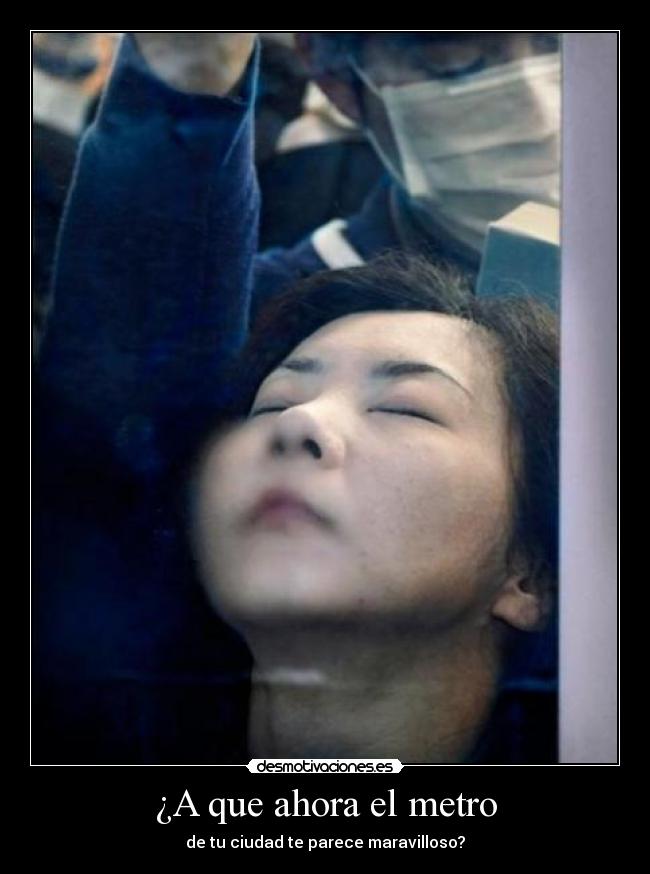 ¿A que ahora el metro - de tu ciudad te parece maravilloso?