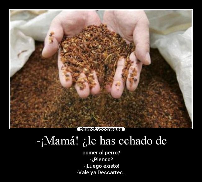 -¡Mamá! ¿le has echado de - 