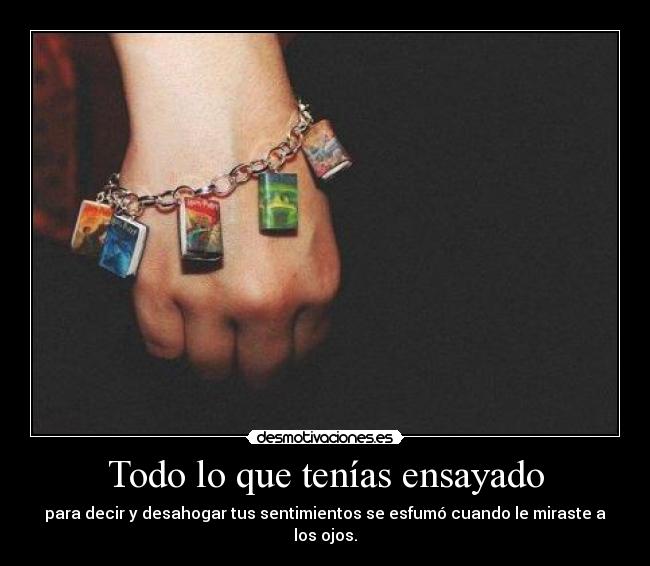 Todo lo que tenías ensayado -