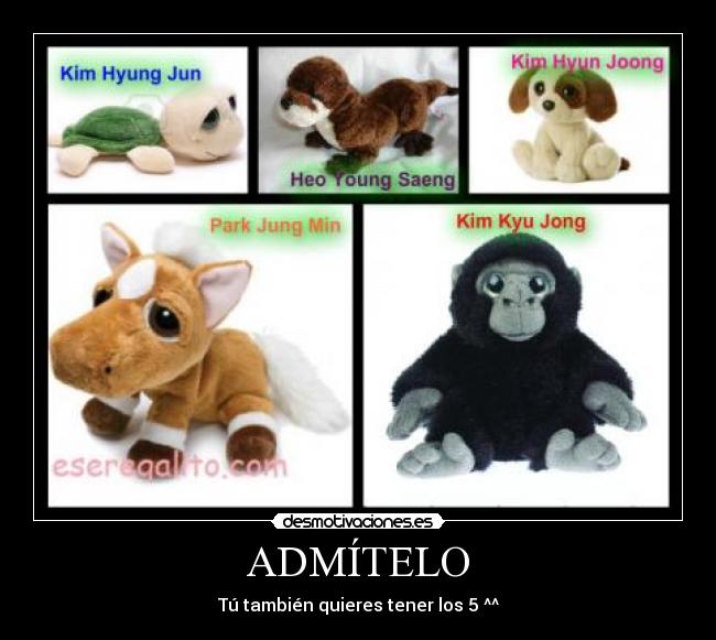 ADMÍTELO - Tú también quieres tener los 5 ^^
