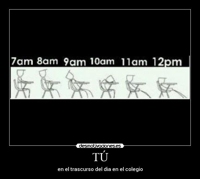 TÚ - en el trascurso del dia en el colegio