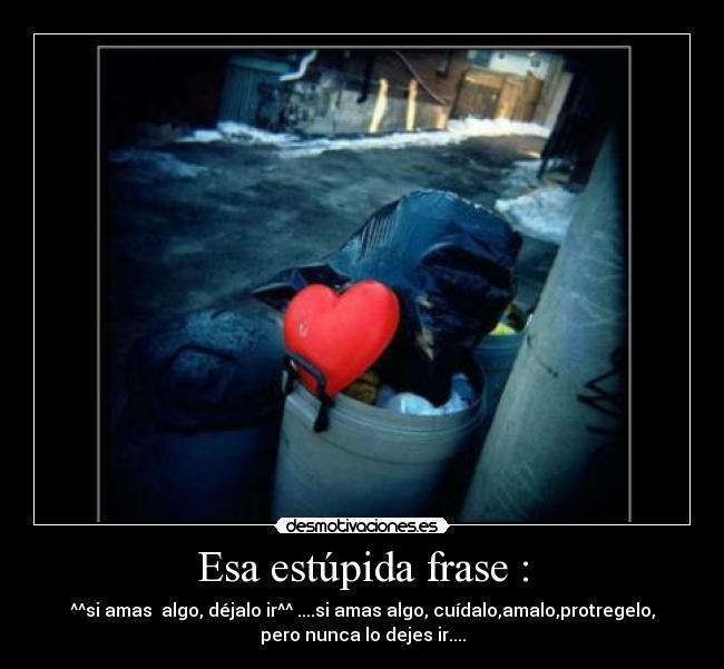 Esa estúpida frase : -