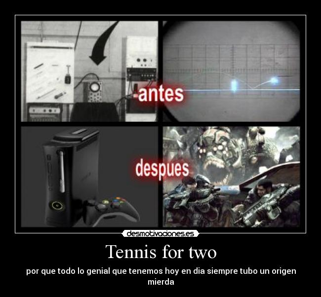 carteles tennis for two desmotivaciones