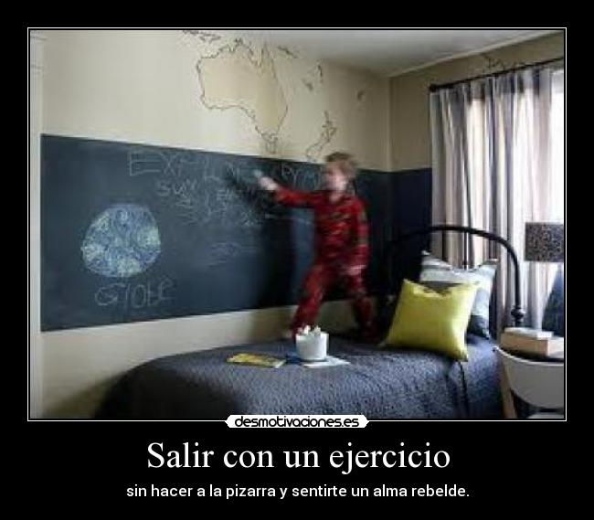 carteles rebelde pizarra ejercicio desmotivaciones