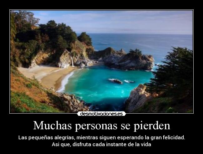 Muchas personas se pierden - 
