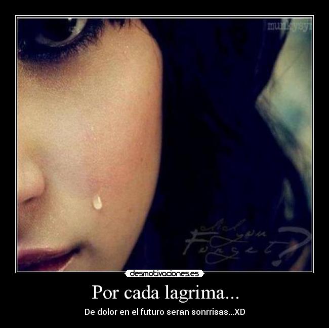 Por cada lagrima... -