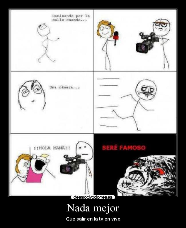 Nada mejor - Que salir en la tv en vivo