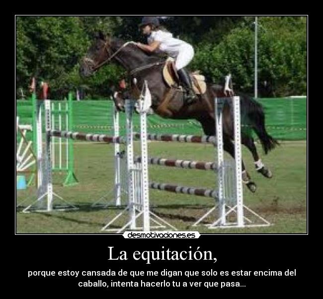 La equitación, - 