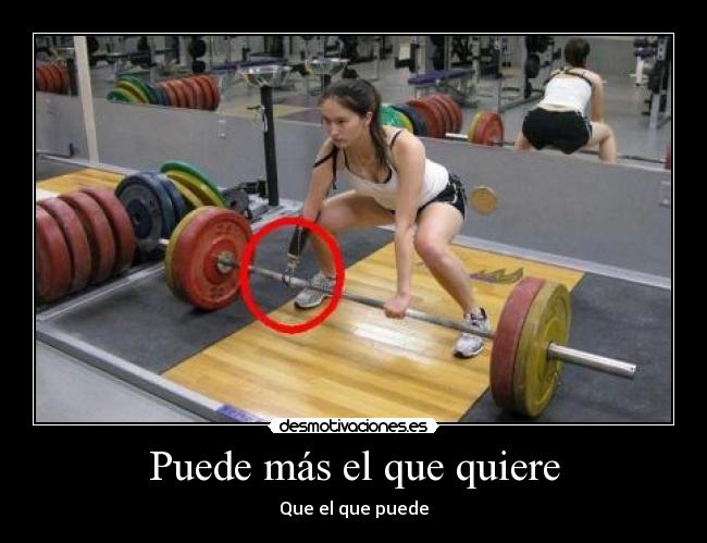 Puede más el que quiere -