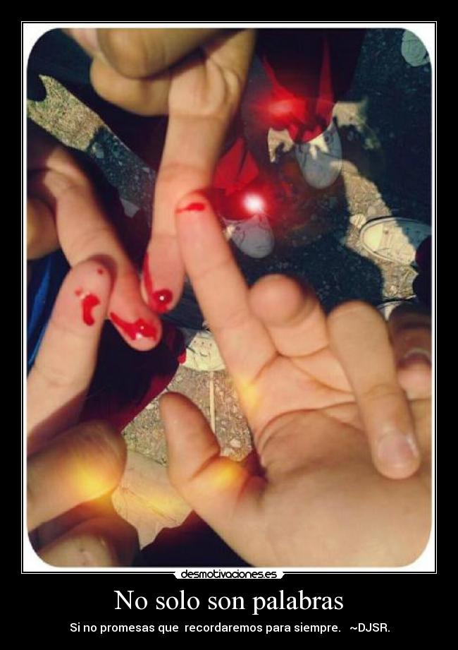 No solo son palabras -