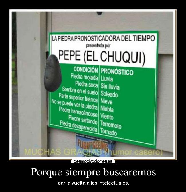 Porque siempre buscaremos -