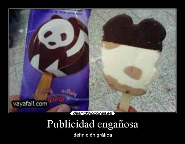 Publicidad engañosa - definición gráfica