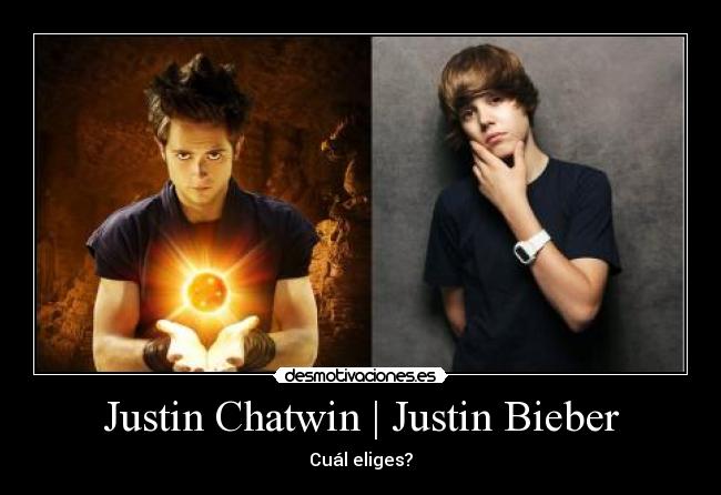 carteles justin bieber chatwin dragon ball evoltion eleccion decision desmotivaciones