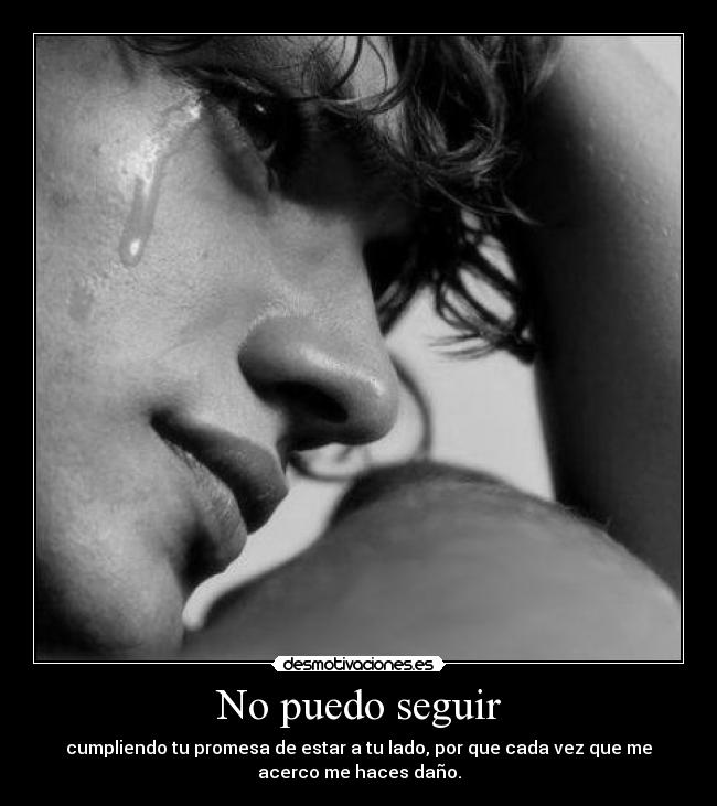 No puedo seguir -