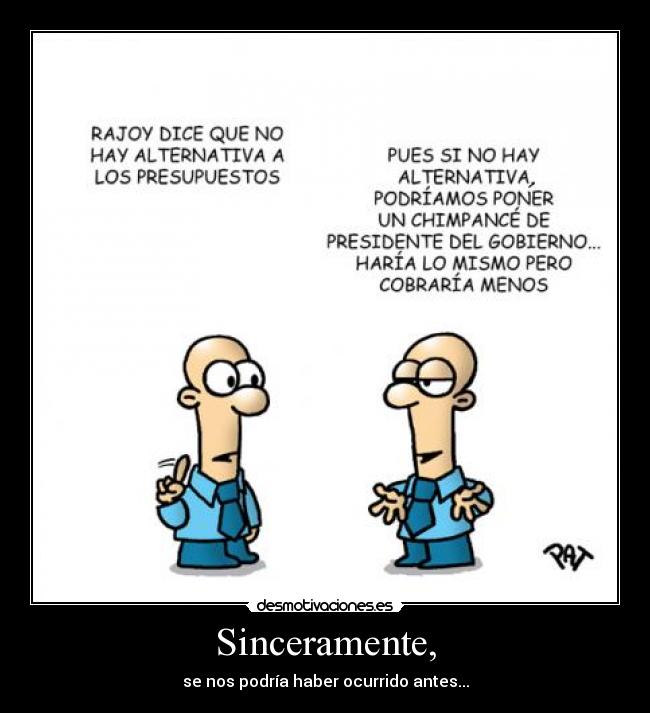 Sinceramente, - 