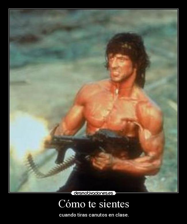 Cómo te sientes - cuando tiras canutos en clase.