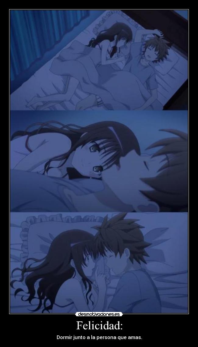 carteles felicidad yuuki rito mikan incesto anime motto love harukaze amos dormir desmotivaciones