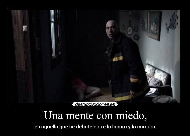 carteles miedo mente desmotivaciones