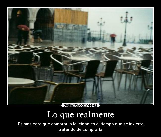 Lo que realmente - 