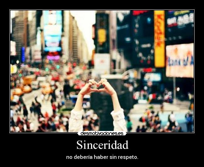 Sinceridad -