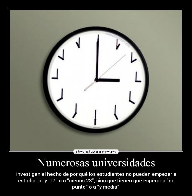 Numerosas universidades - 