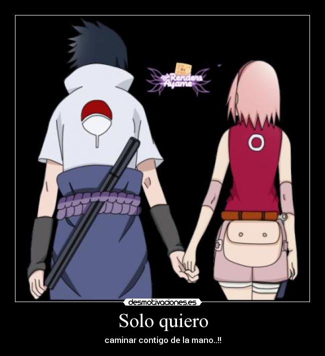 Solo quiero - caminar contigo de la mano..!!