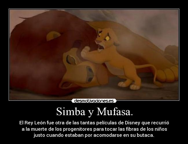 carteles simba mufasa desmotivaciones