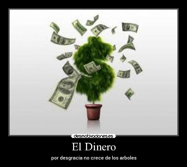 El Dinero - por desgracia no crece de los arboles