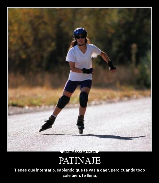 carteles patin patinaje rollers desmotivaciones