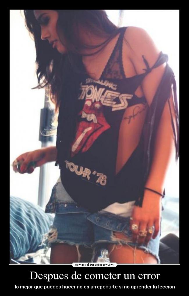 Despues de cometer un error - 