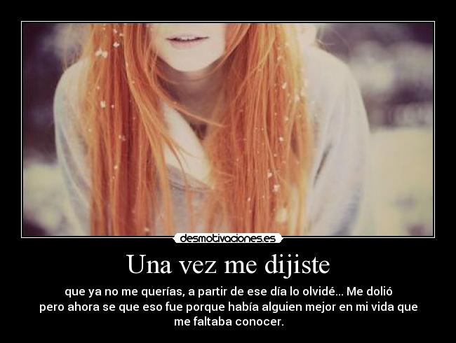 Una vez me dijiste - 