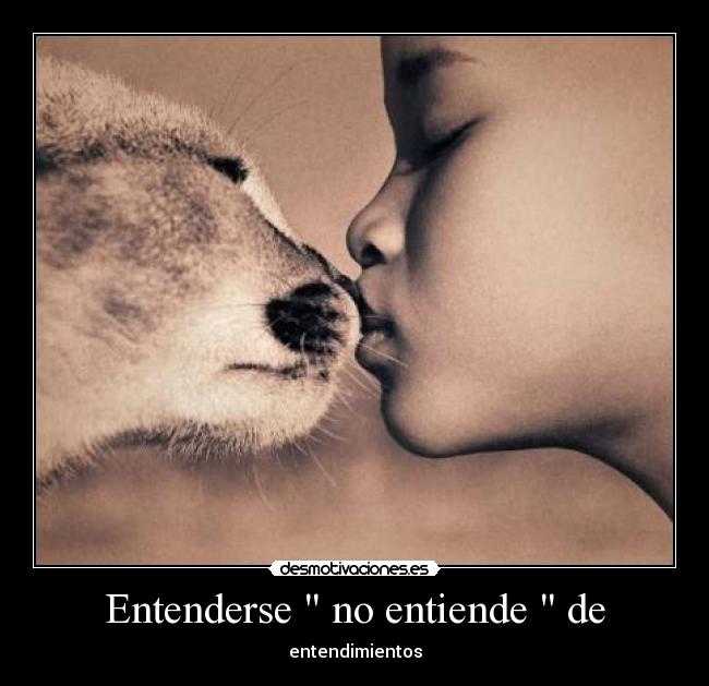 Entenderse no entiende de -