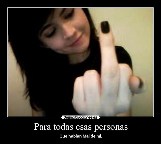 Para todas esas personas -