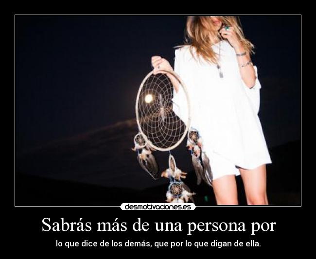 Sabrás más de una persona por - 
