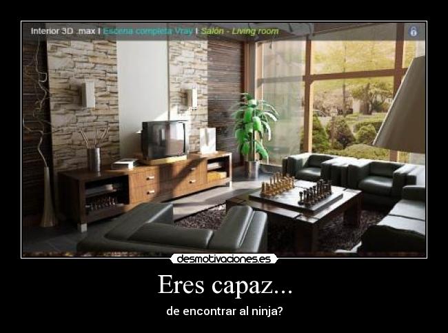 Eres capaz... - de encontrar al ninja?