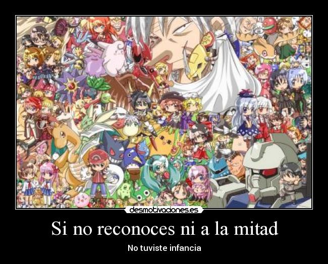 carteles infancia anime desmotivaciones